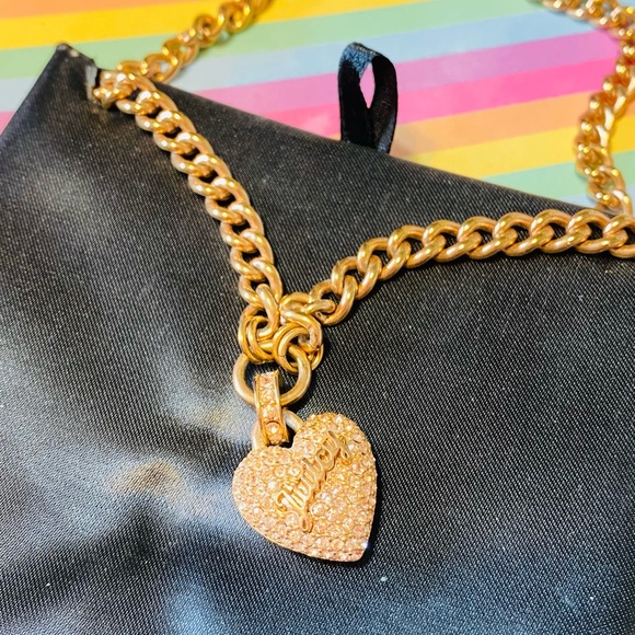 Juicy Couture rosegold crystal pave heart necklace - Picture 8 of 8